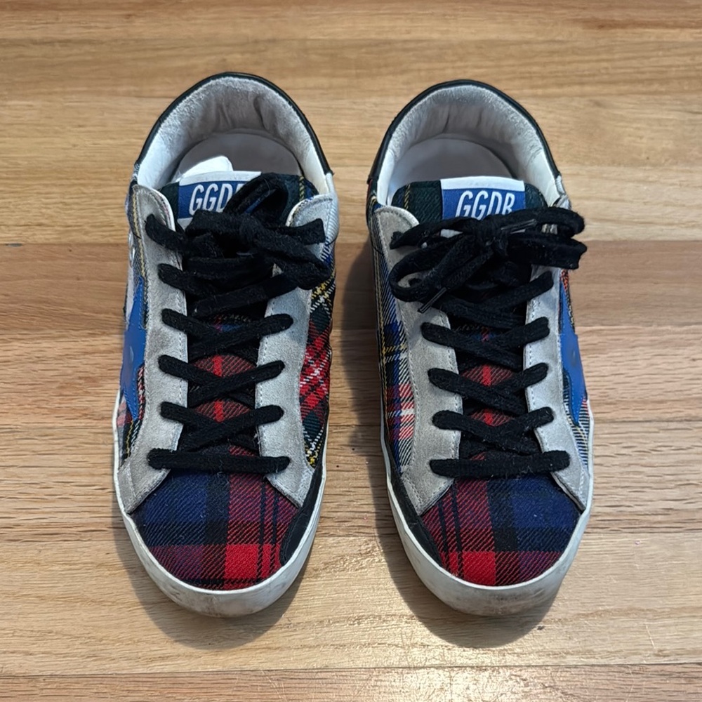Golden Goose Plaid Sneakers Sz. 36